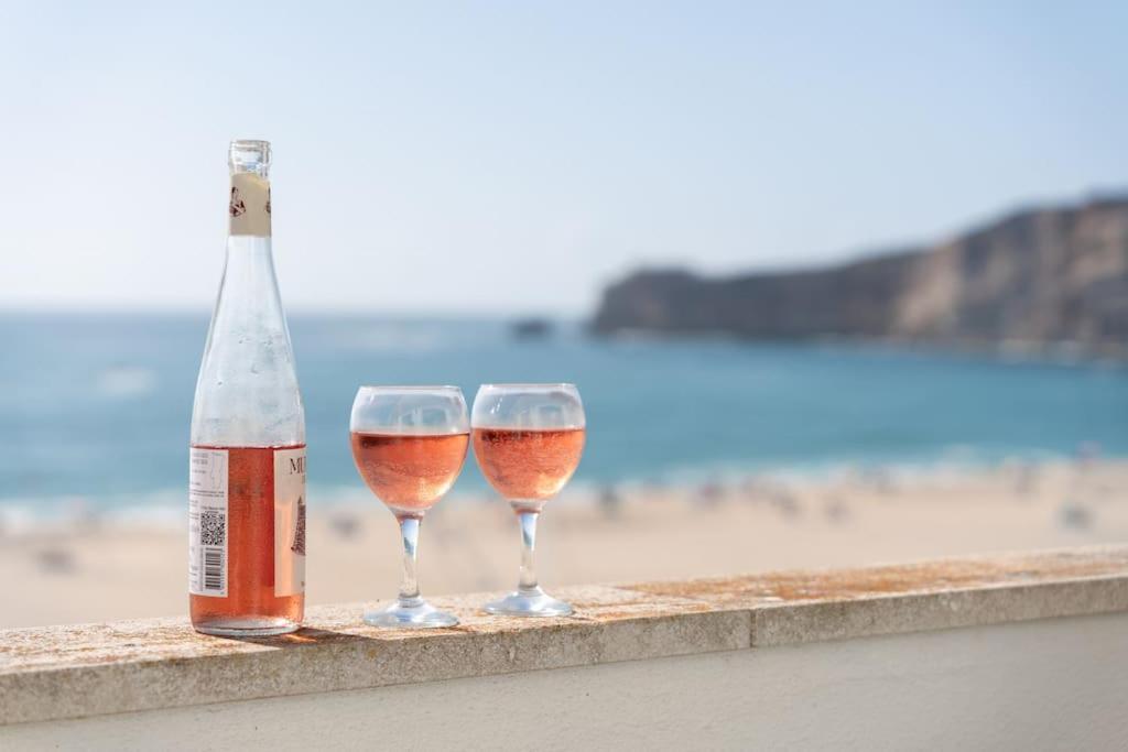 Sunset Terrace - Beachfront Apartment With Private Parking ナザレ エクステリア 写真